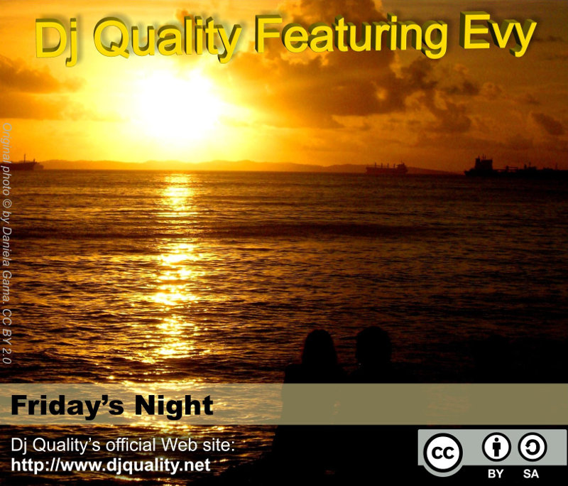 Dj Quality Featuring Evy - Friday's Night - Front Cover Dj Quality Featuring Evy - Friday's Night - Front Cover