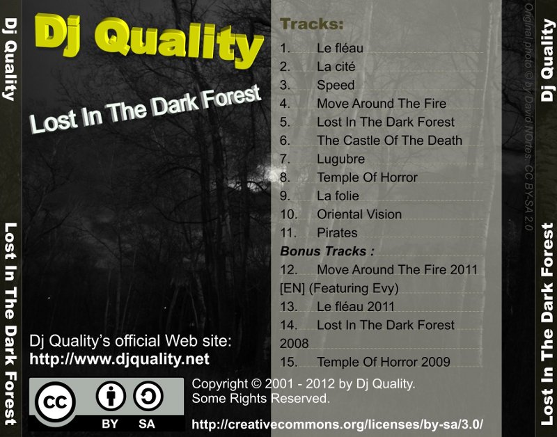 Dj Quality - Lost In The Dark Forest - Back Cover Dj Quality - Lost In The Dark Forest - Back Cover