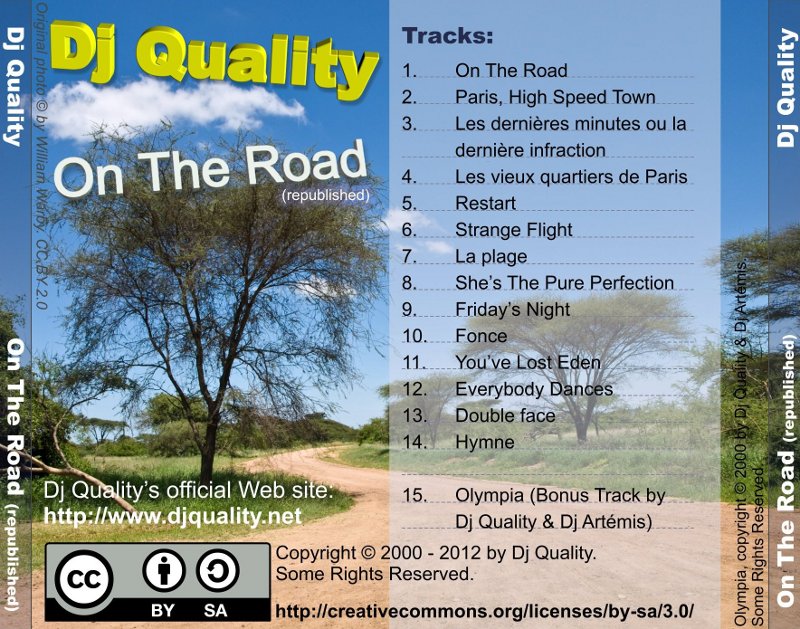 Dj Quality - On The Road (republished) - Back Cover Dj Quality - On The Road (republished) - Back Cover
